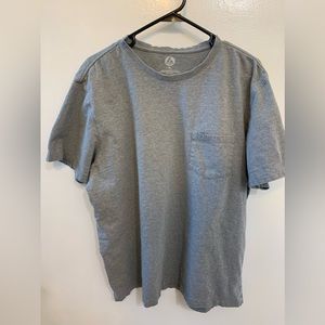 American Giant Heavyweight Pocket Tee in Heather Gray